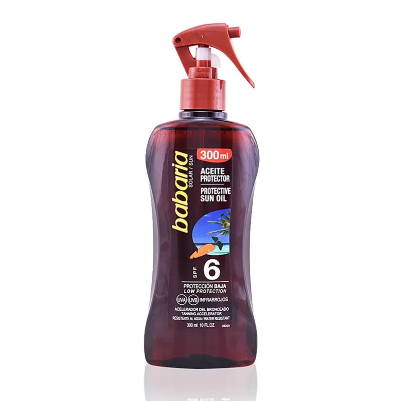 BABARIA ZANAHORIA ACEITE SPF6 PROTECCION BAJA 300ML