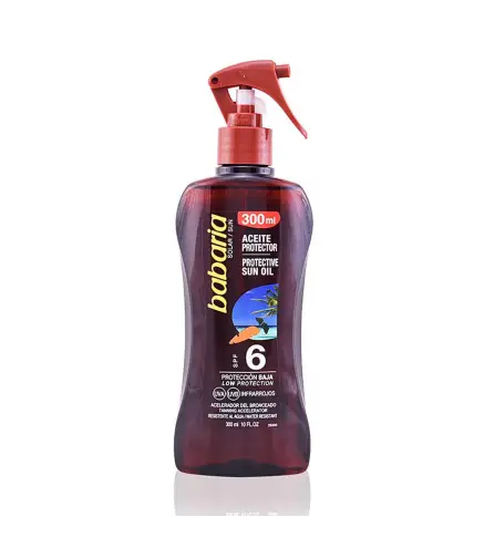 BABARIA ZANAHORIA ACEITE SPF6 PROTECCION BAJA 300ML