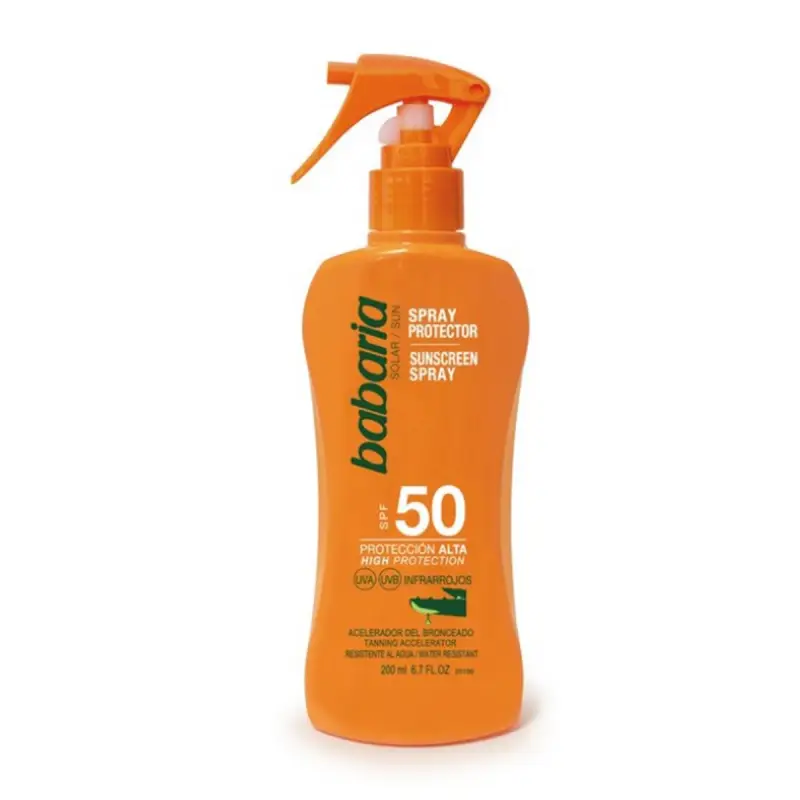 BABARIA ALOE VERA SPRAY SPF50 200ML VAPORIZADOR