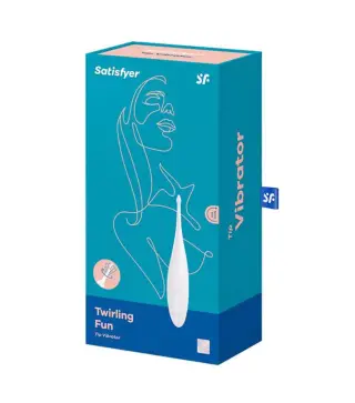 SATISFYER TWIRLING FUN VIBRADOR BLANCO 1UN