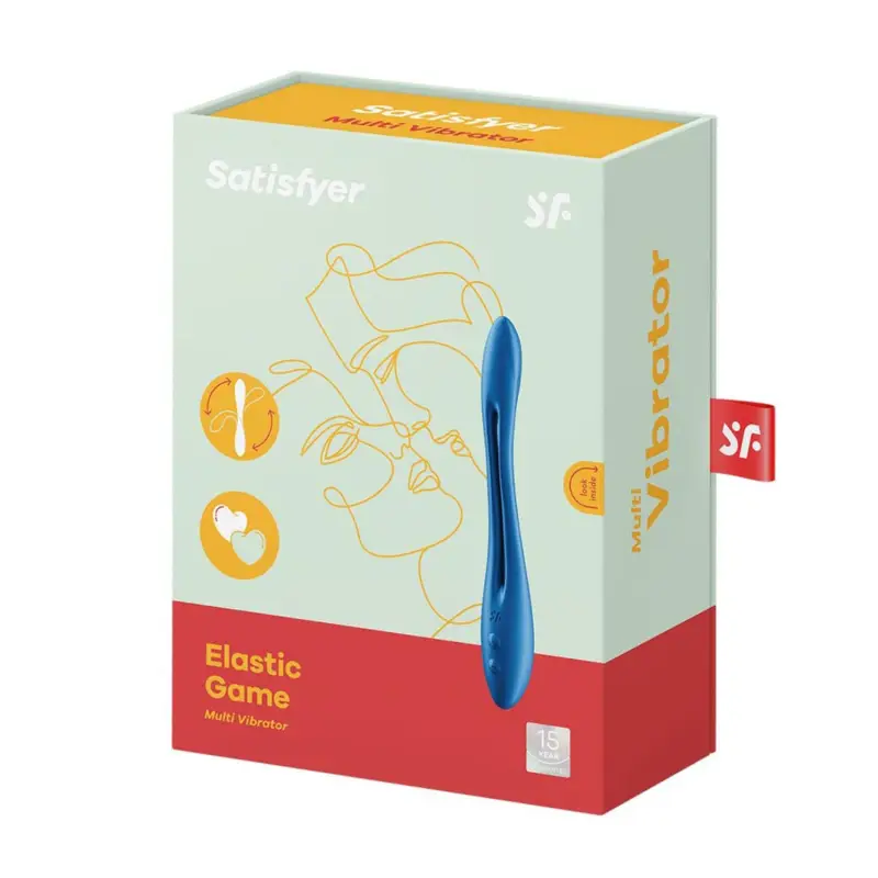 SATISFYER ELASTIC GAME VIBRADOR AZUL 1UN