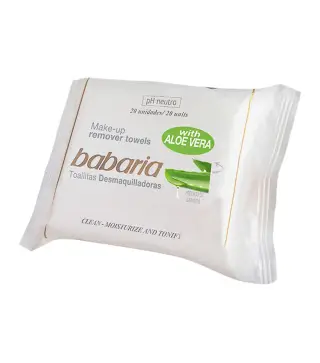 BABARIA ALOE VERA TOALLITAS DESMAQUILLANTES 25UN