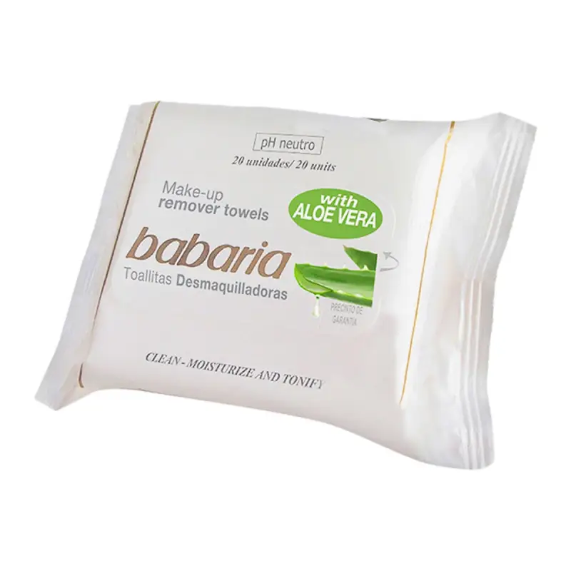 BABARIA ALOE VERA TOALLITAS DESMAQUILLANTES 25UN BABARIA ALOE VERA TOALLITAS DESMAQUILLANTES 25UN