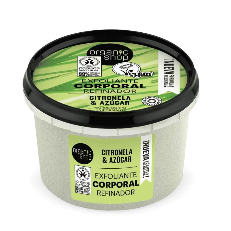 ORGANIC SHOP CITRONELA EXFOLIANTE CORPORAL LEMONGRASS 1UN ORGANIC SHOP CITRONELA EXFOLIANTE CORPORAL LEMONGRASS 1UN