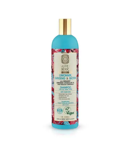NATURA SIBERICA SCHIZANDRA GINSENG Y BIOTINA CHAMPU PROFESIONAL 400ML