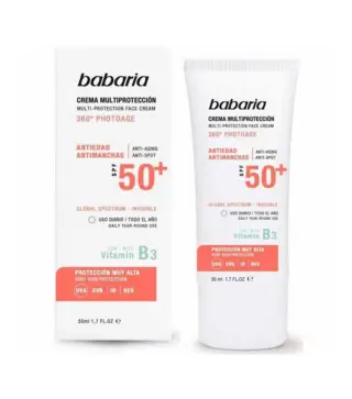 BABARIA MULTI-PROTECCION CREMA FACIAL ANTI-EDAD SPF50+ 50ML