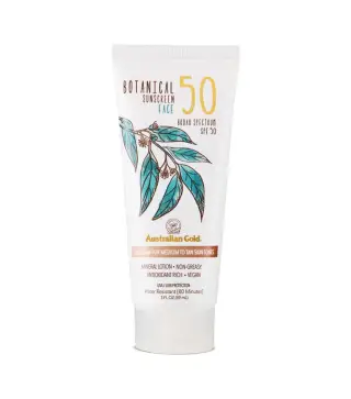 AUSTRALIAN GOLD BOTANICAL CREMA SOLAR FACIAL SPF50 MINERAL LOTION 89ML