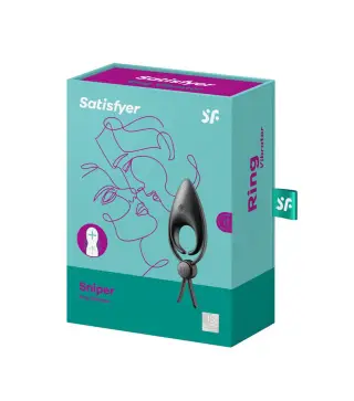 SATISFYER SNIPPER RING VIBRADOR NEGRO NEGRO 1UN