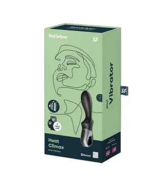 SATISFYER HEAT CLIMAX VIBRADOR ANAL CON APP 1UN
