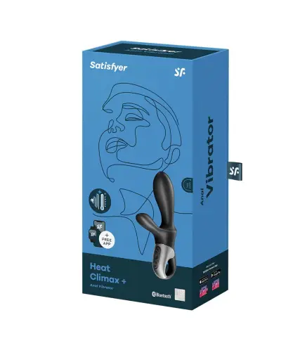 SATISFYER HEAT CLIMAX VIBRADOR ANAL CON APP 1UN