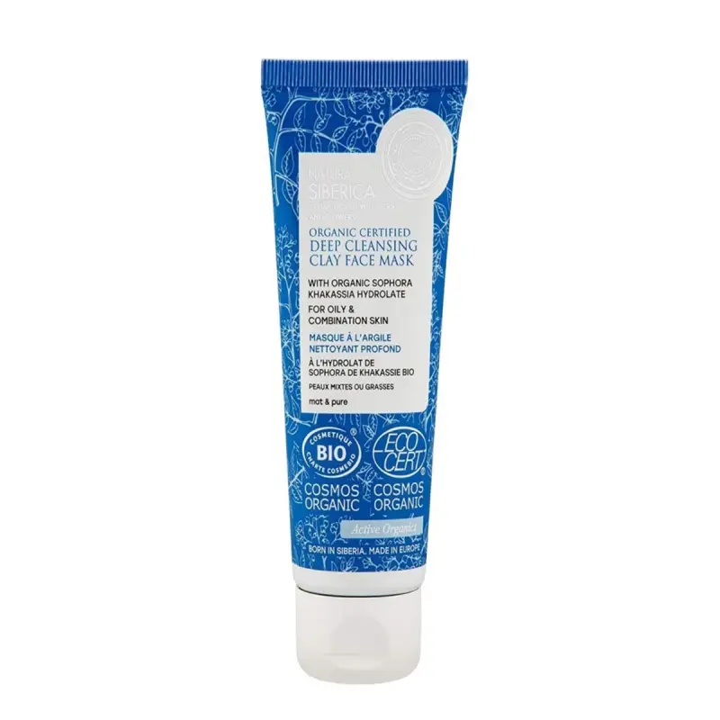 NATURA SIBERICA DEEP CLEANSING CLAY MASCARILLA FACIAL PARA PIEL GRASA 75ML NATURA SIBERICA DEEP CLEANSING CLAY MASCARILLA FACIAL PARA PIEL GRASA 75ML