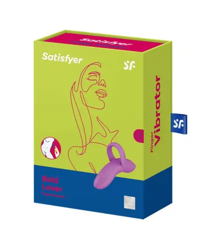 SATISFYER BOLD LOVER DEDO VIBRADOR ROSA OSCURO 1UN