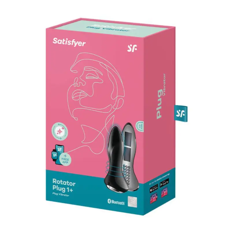 SATISFYER ROTATOR PLUG 1+ PLUG VIBRATOR NEGRO NEGRO 1UN