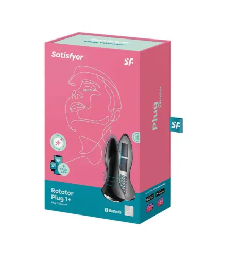 SATISFYER ROTATOR PLUG 1+ PLUG VIBRATOR NEGRO NEGRO 1UN