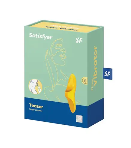 SATISFYER TEASER VIBRADOR DEDO AMARILLO FUERTE 1UN