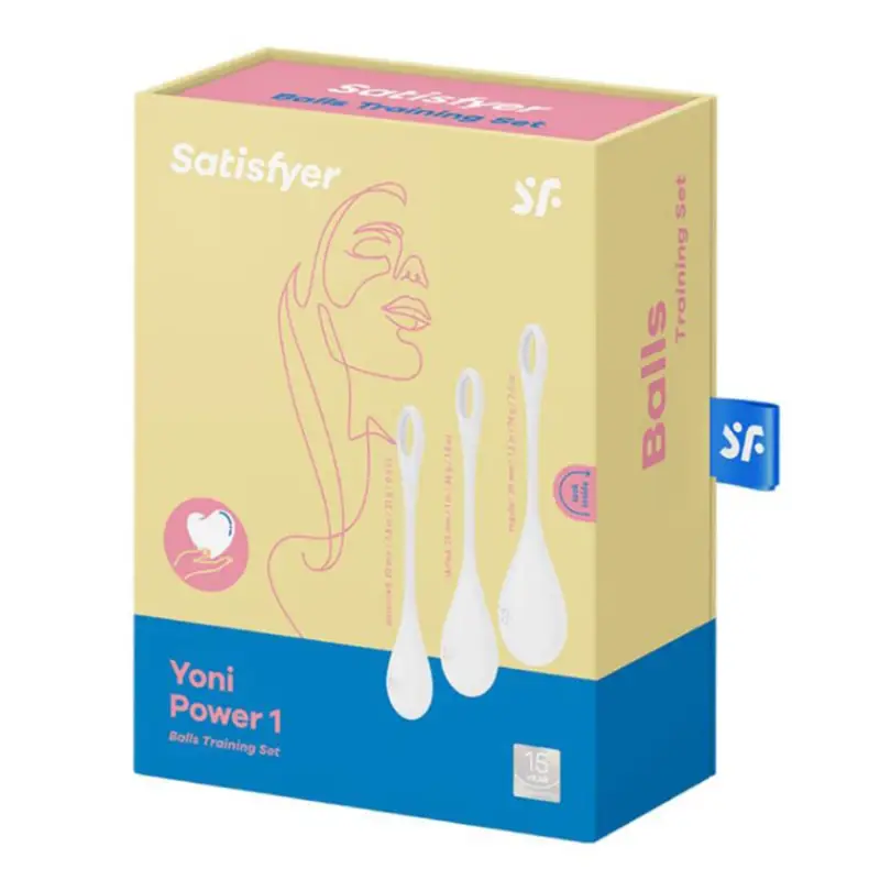 SATISFYER YONI POWER 1 BOLAS CHINAS BLANCO 1UN