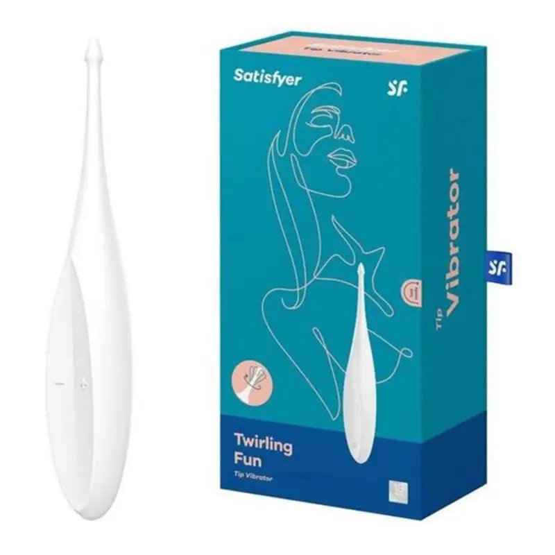 SATISFYER TWIRLING DELIGHT VIBRADOR BLANCO 1UN