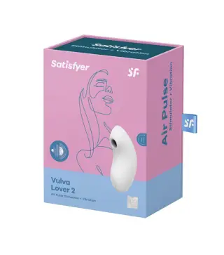 SATISFYER VULVA LOVER 2 VIBRADOR Y ESTIMULADOR DE AIRE BLANCO 1UN