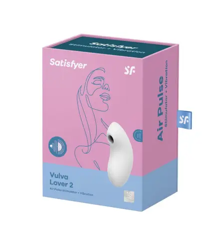 SATISFYER VULVA LOVER 2 VIBRADOR Y ESTIMULADOR DE AIRE BLANCO 1UN