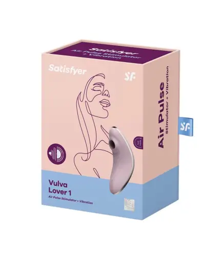 SATISFYER VULVA LOVER 1 VIBRADOR Y ESTIMULADOR DE AIRE LILA 1UN