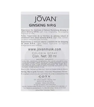 JOVAN MUSK BLACK EAU DE COLOGNE 96ML VAPORIZADOR