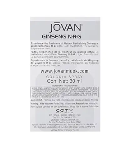 JOVAN MUSK BLACK EAU DE COLOGNE 96ML VAPORIZADOR