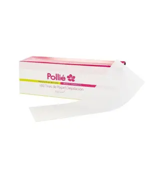 POLLIE DEPILACION TIRAS DE PAPEL 100 TIRAS 100UN