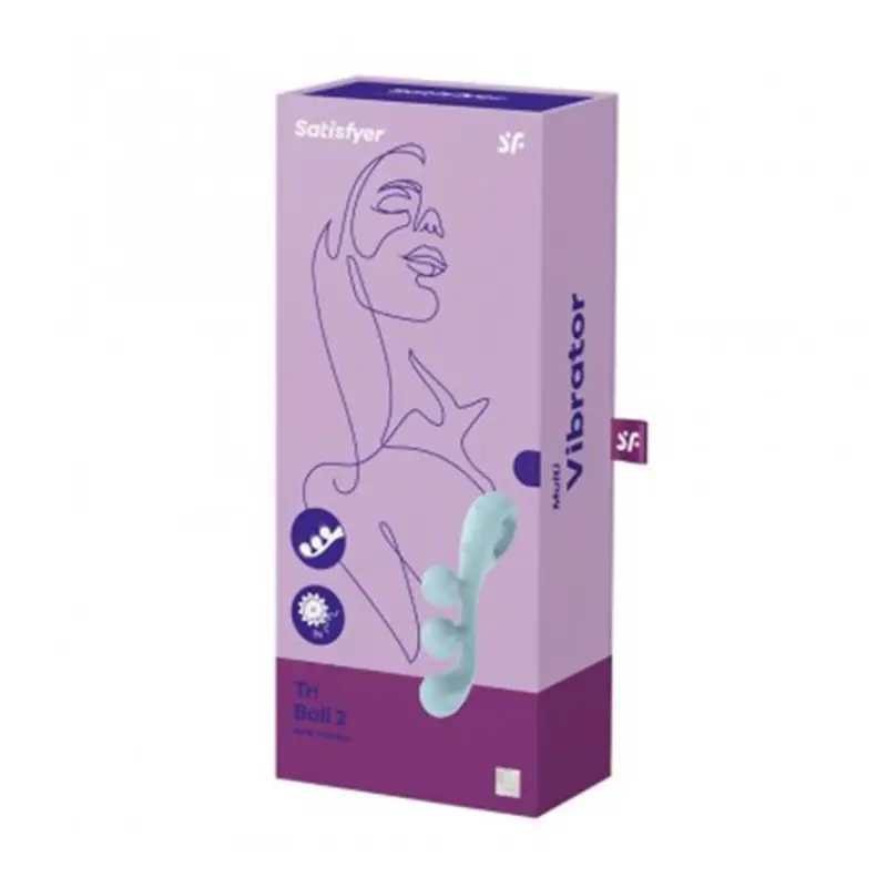 SATISFYER TRI BALL 2 MULTI-VIBRADOR LIGHT BLUE 1UN