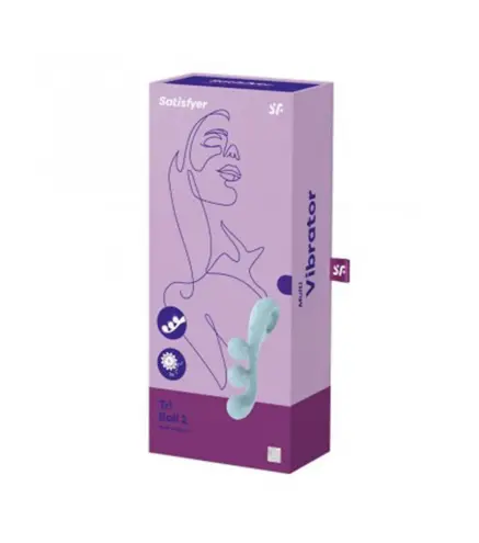 SATISFYER TRI BALL 2 MULTI-VIBRADOR LIGHT BLUE 1UN