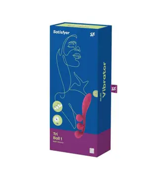 SATISFYER TRI BALL 2 MULTI-VIBRADOR ROJO 1UN