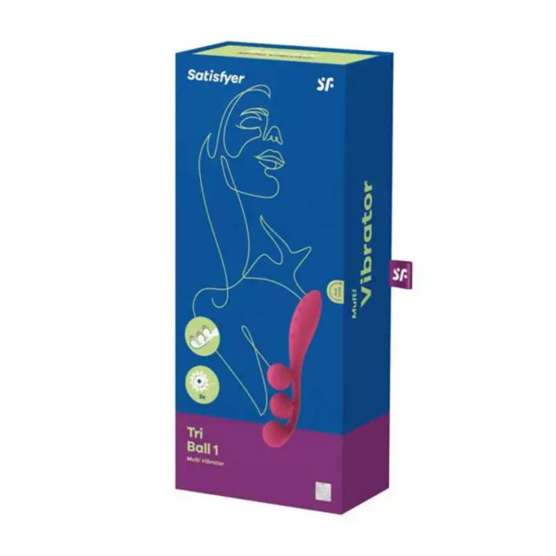 SATISFYER TRI BALL 2 MULTI-VIBRADOR ROJO 1UN SATISFYER TRI BALL 2 MULTI-VIBRADOR ROJO 1UN