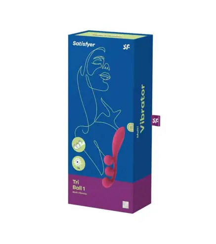 SATISFYER TRI BALL 2 MULTI-VIBRADOR ROJO 1UN