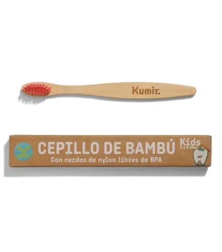 LOVYC KIDS CEPILLO DE DIENTES BAMBU ROJO 1UN