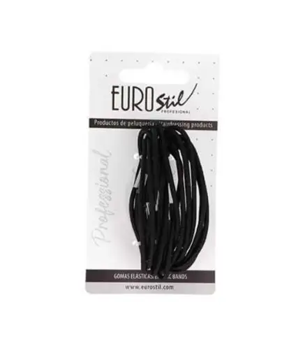 EUROSTIL COLITA NEGRO NEGRO GOMAS FINAS PACK 1UN