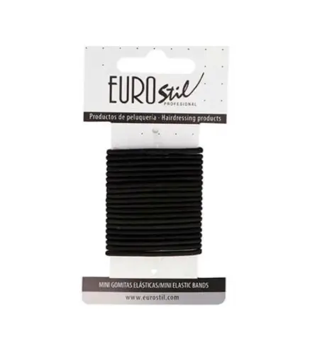 EUROSTIL CAJA CARTON GOMAS NEGRAS MINI PACK 1UN