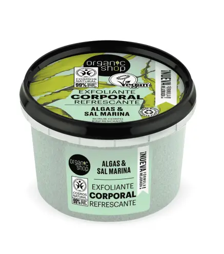 ORGANIC SHOP REFRESCANTE EXFOLIANTE CORPORAL ALGAS DEL ATLANTICO 1UN