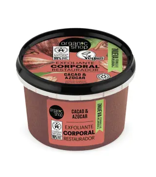 ORGANIC SHOP CACAO EXFOLIANTE CORPORAL CHOCOLATE BELGA 1UN