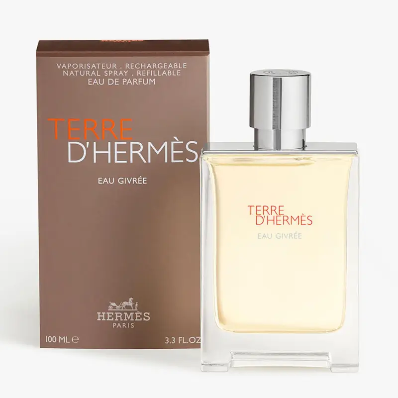 HERMES TERRE D'HERMES EAU GIVREE EAU DE PARFUM RECARGABLE 100ML HERMES TERRE D'HERMES EAU GIVREE EAU DE PARFUM RECARGABLE 100ML