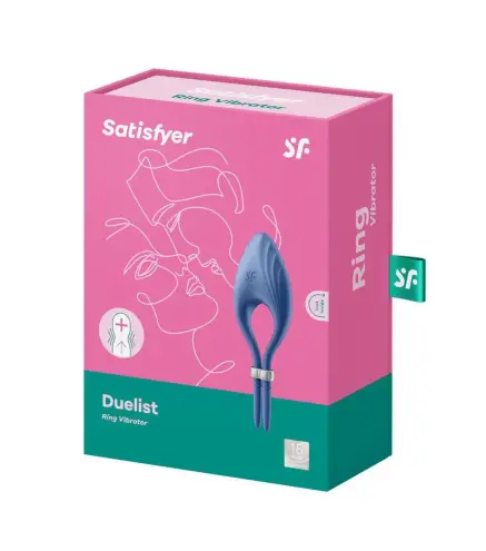 SATISFYER DUELIST ANILLO VIBRADOR AZUL 1UN