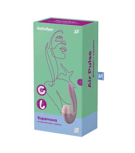 SATISFYER SUPERNOVA AIR PULSE STIMULATOR OLD ROSE 1UN