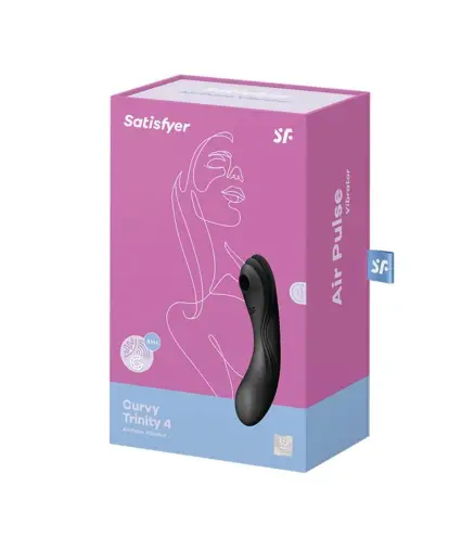 SATISFYER CURVY TRINITY 3 VIBRADOR DE AIRE NEGRO NEGRO 1UN