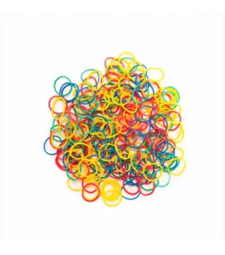 EUROSTIL CABELLO GOMAS GRUESAS COLOR PACK 8UN