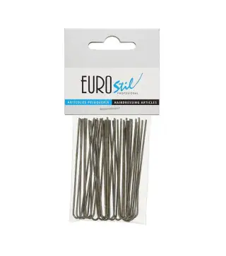 EUROSTIL CABELLO HORQUILLAS PARA MOÑO 65MM BRONCE 20UN