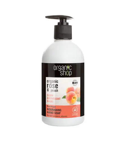 ORGANIC SHOP ROSE PEACH JABON DE MANOS JABON DE MANOS NOURISHING 200ML