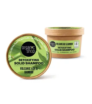 ORGANIC SHOP VOLCANIC ASH CHAMPU SOLIDO DETOXIFICANTE 60GR