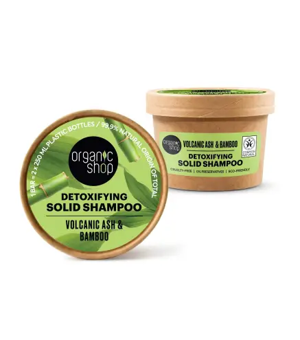 ORGANIC SHOP VOLCANIC ASH CHAMPU SOLIDO DETOXIFICANTE 60GR