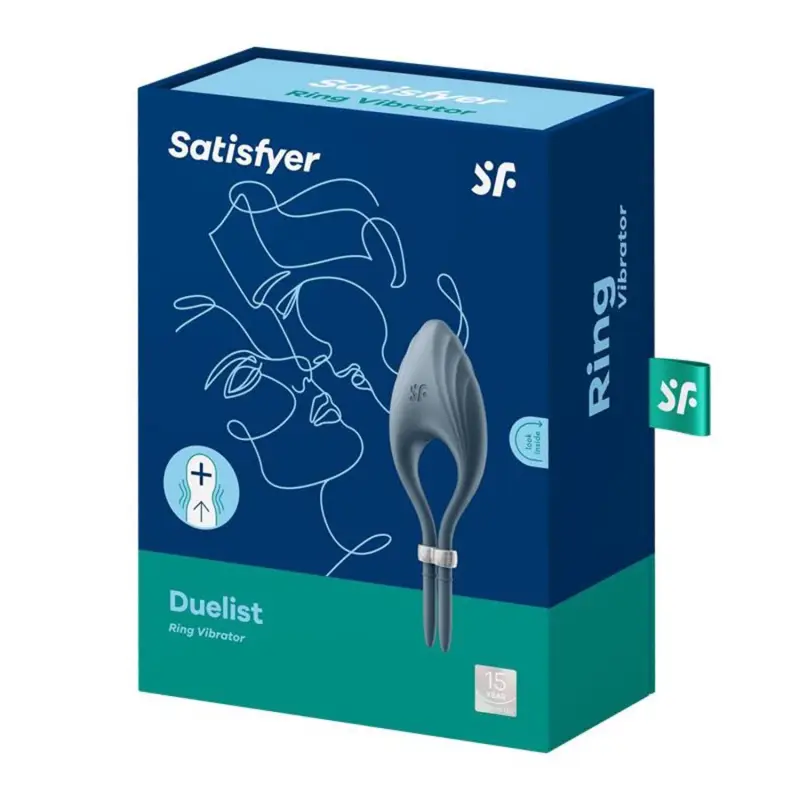 SATISFYER DUELIST ANILLO VIBRADOR AZUL OSCURO 1UN SATISFYER DUELIST ANILLO VIBRADOR AZUL OSCURO 1UN