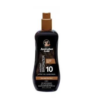AUSTRALIAN GOLD INSTANT BRONZER SPRAY GEL SPF10 237ML VAPORIZADOR