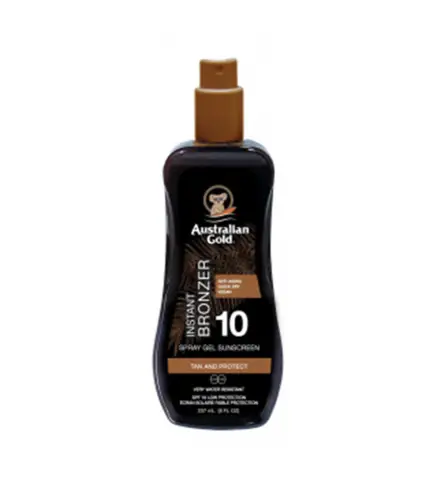 AUSTRALIAN GOLD INSTANT BRONZER SPRAY GEL SPF10 237ML VAPORIZADOR