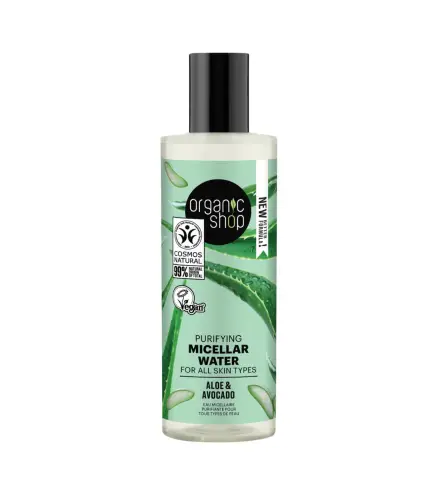 ORGANIC SHOP ALOE AGUA MICELAR PURIFICANTE TODO TIPO DE PIELES 150ML